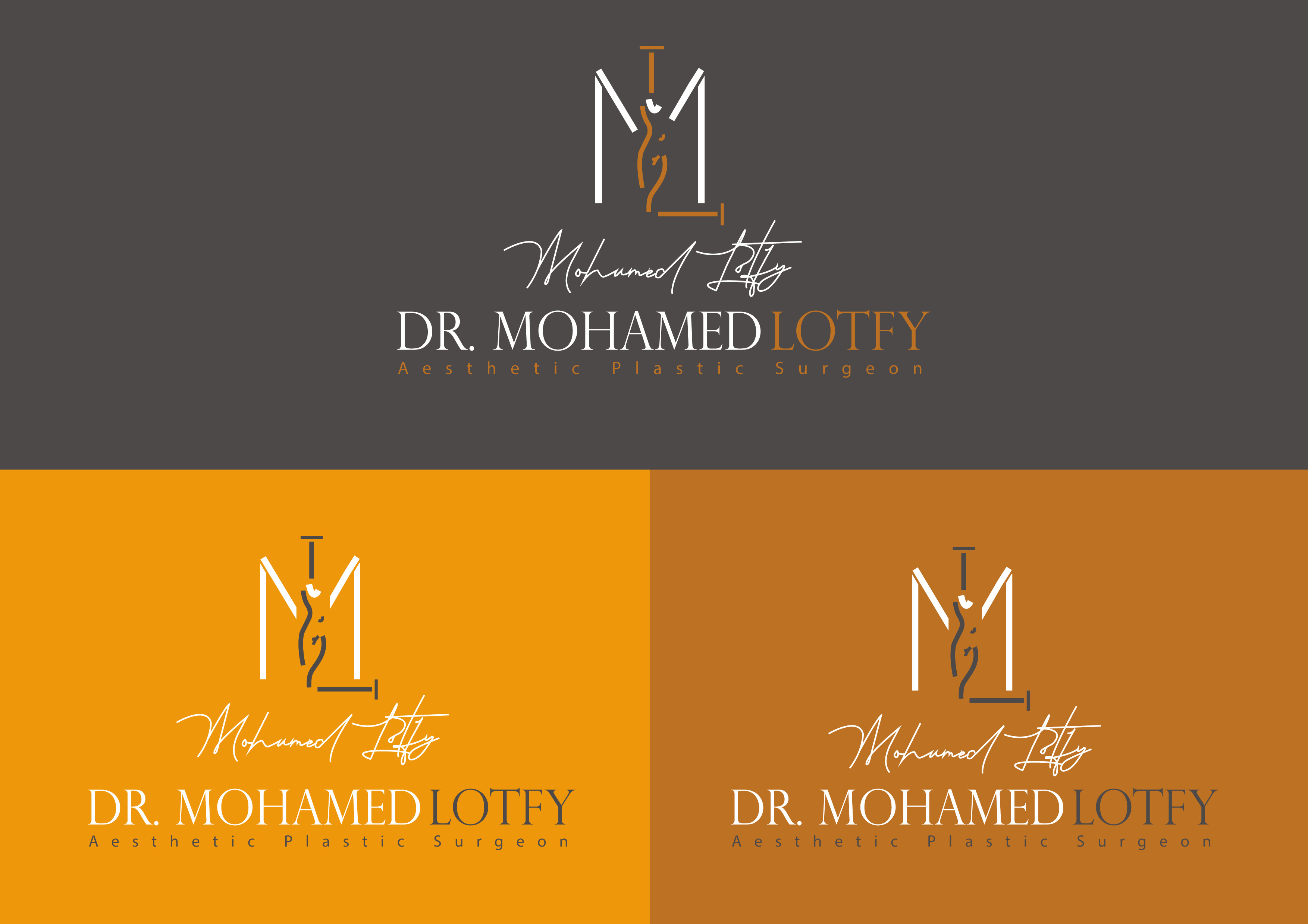 Medical professional brand identity with clean typography and trust-building visual system
